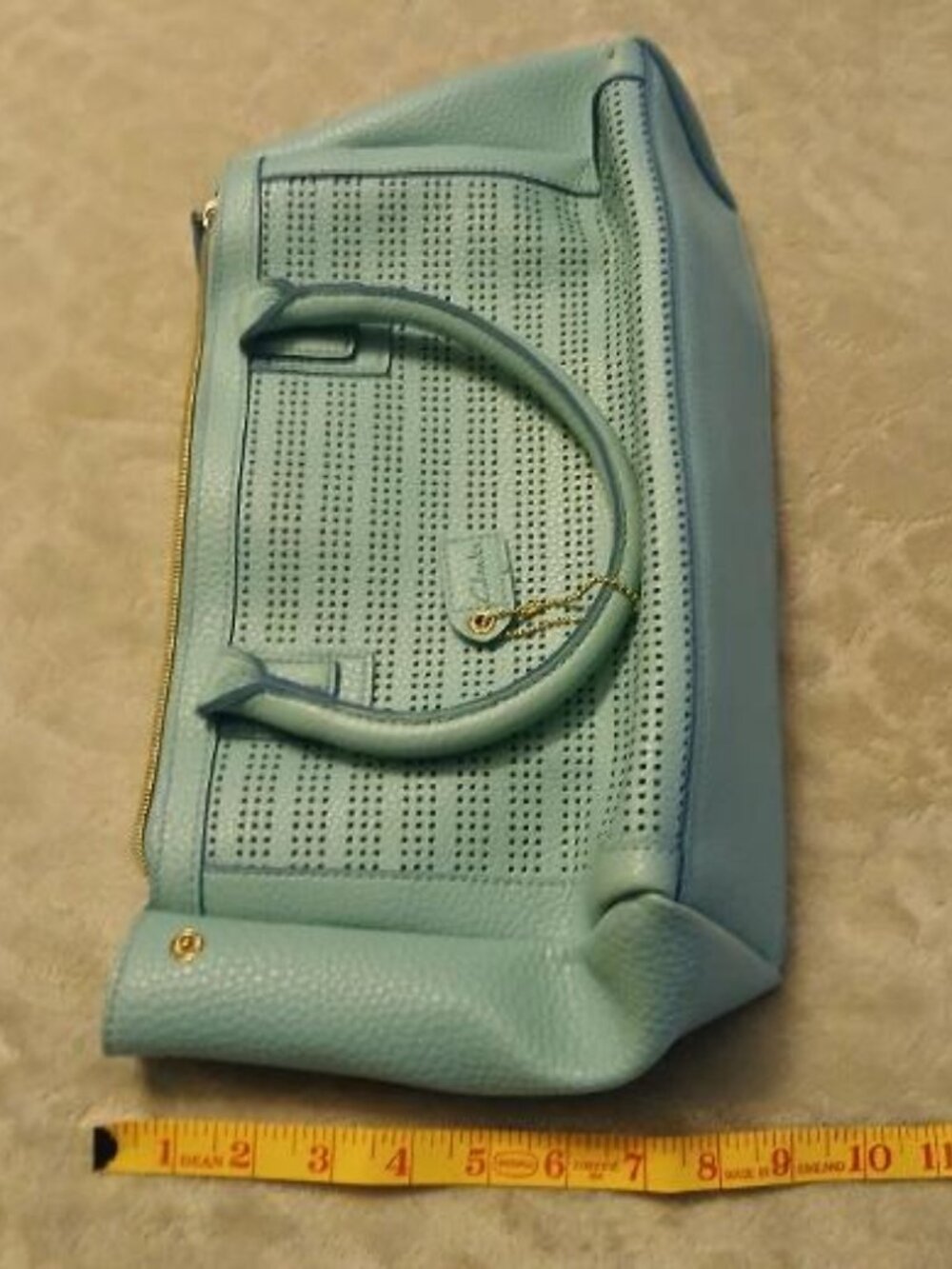 CLARK teal blue purse